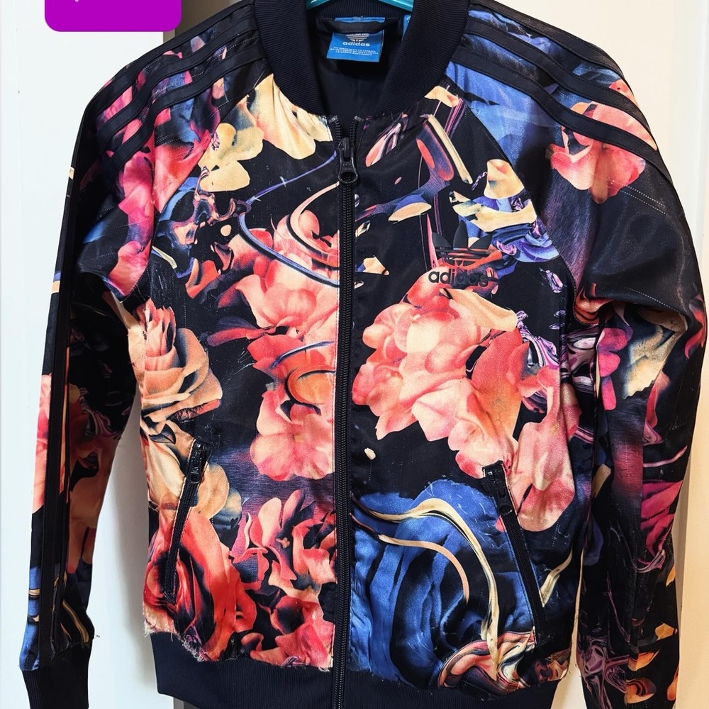 Adidas Multicolor Floral Track Jacket